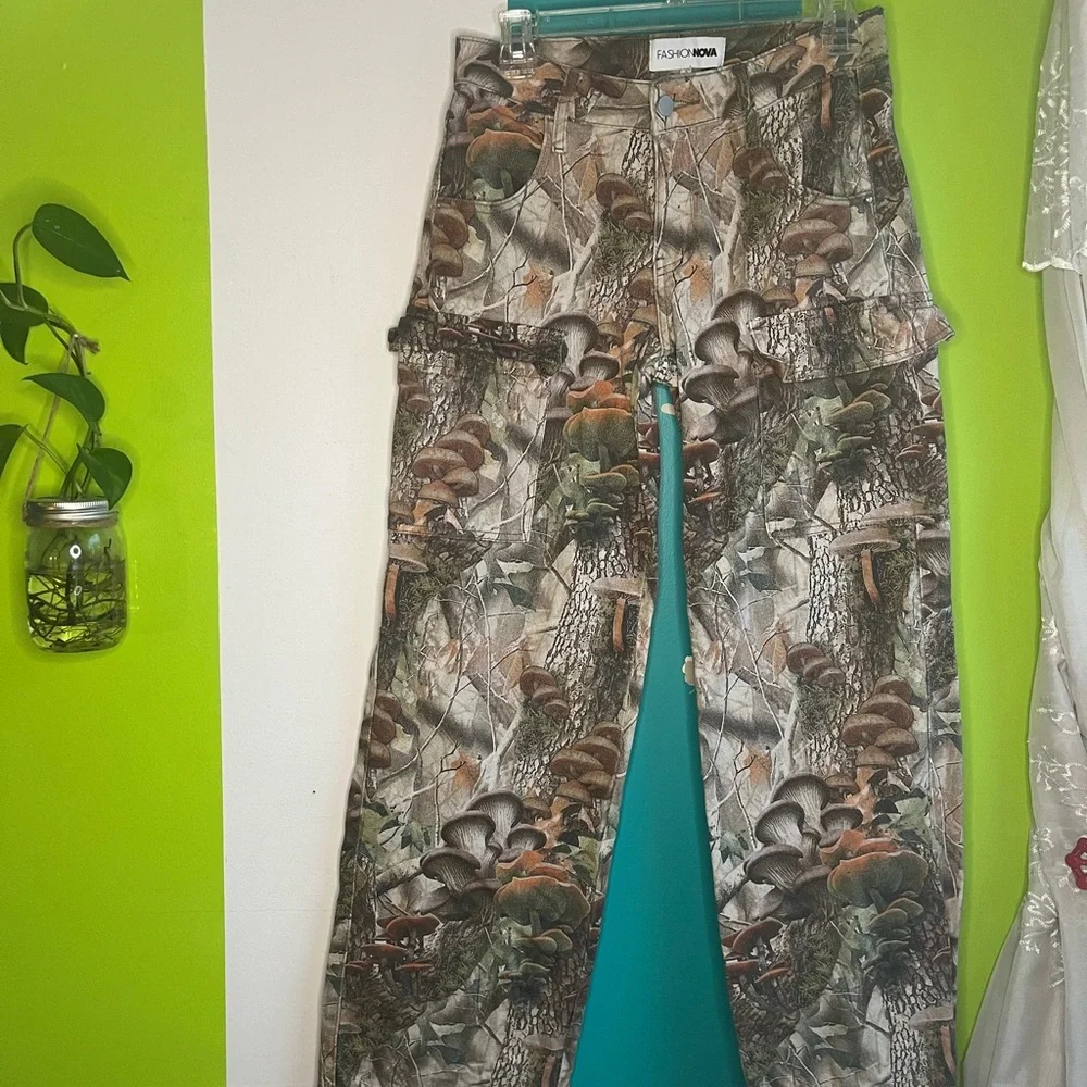 Mushroom Camouflage Cargo Pants - Picture 3 of 5